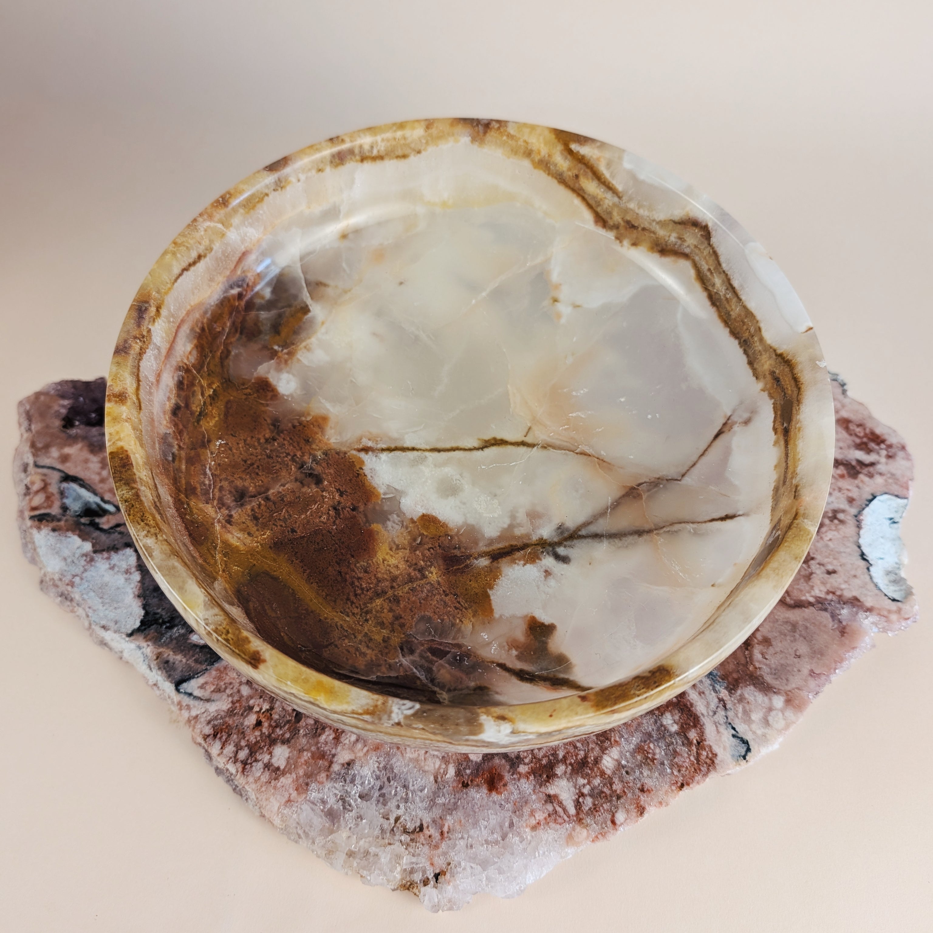 Green Onyx Pedastal Bowl