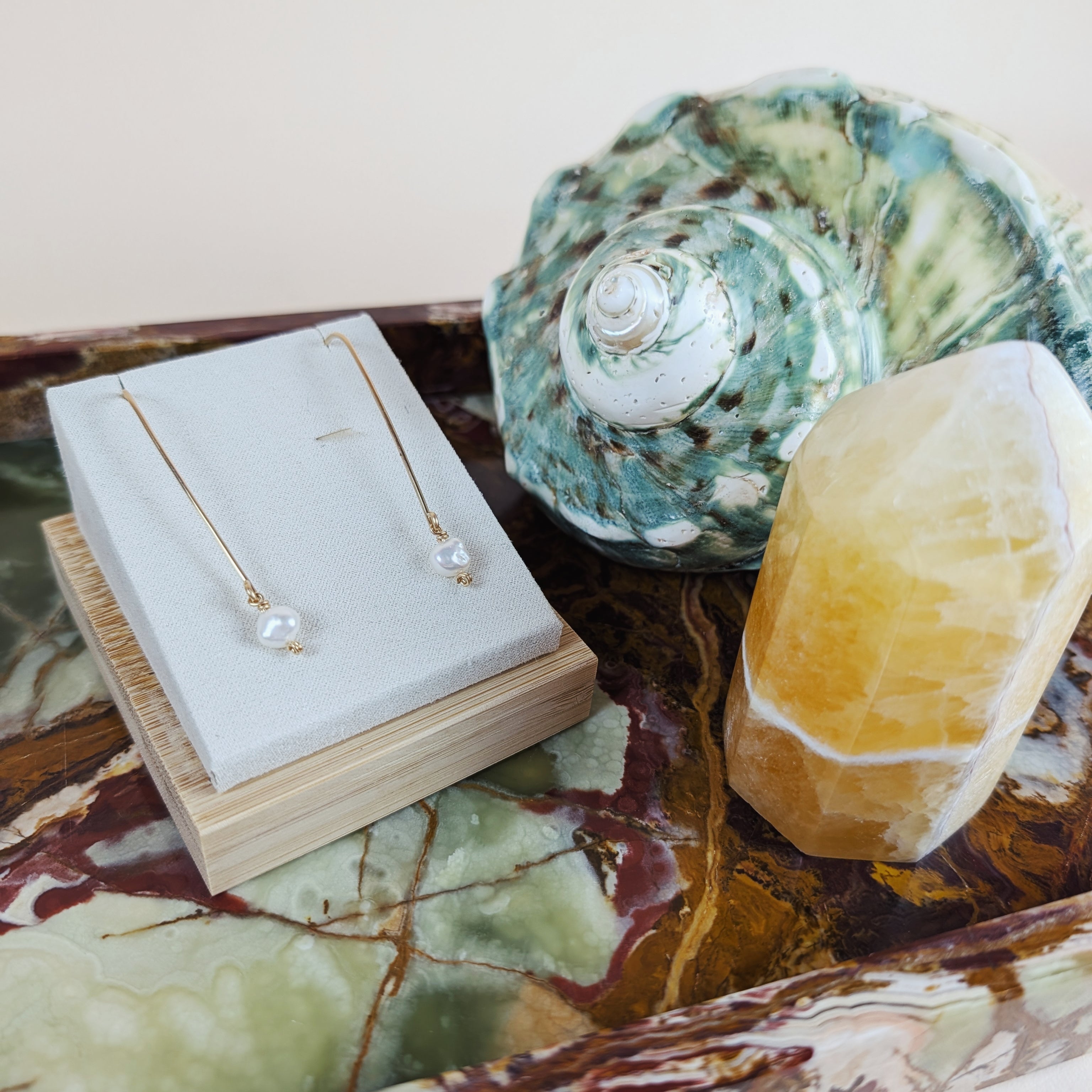 Moon Tide Threader Earrings | Desert Moon
