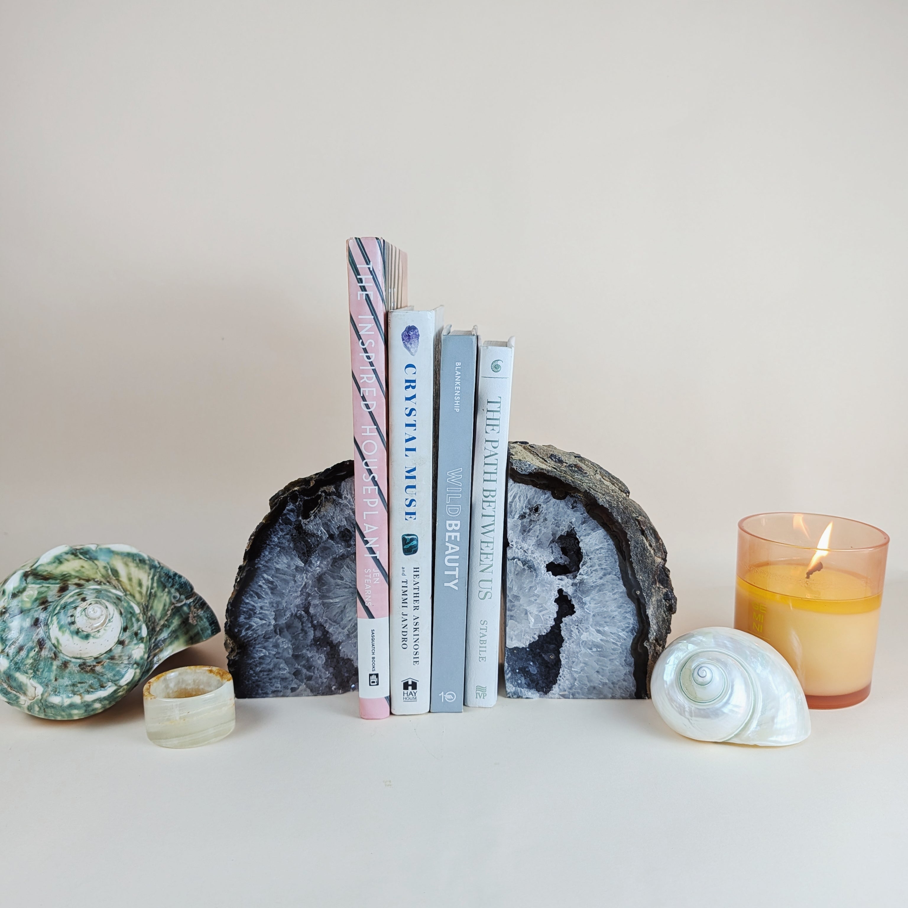 Agate Bookends