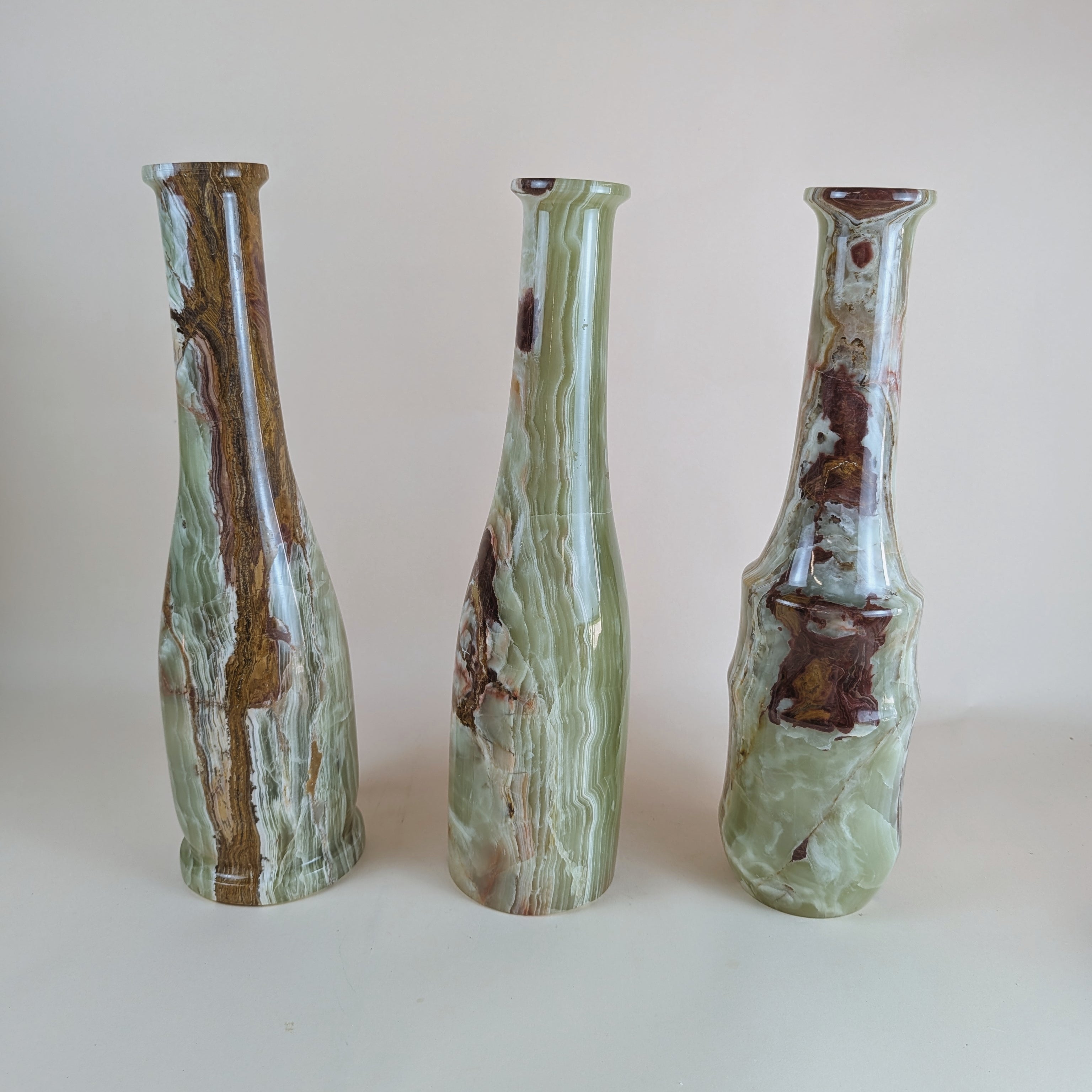 Green Onyx Vases