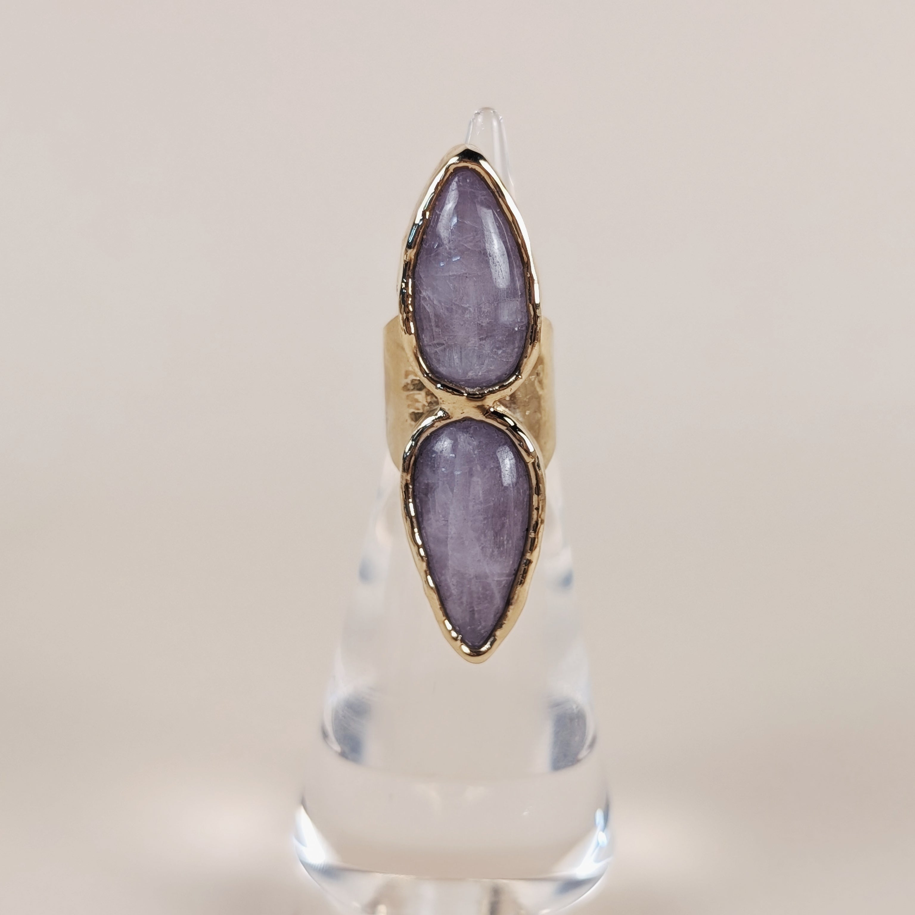 The Seraphina Ring | Rose Quartz + Moonstone + Kunzite