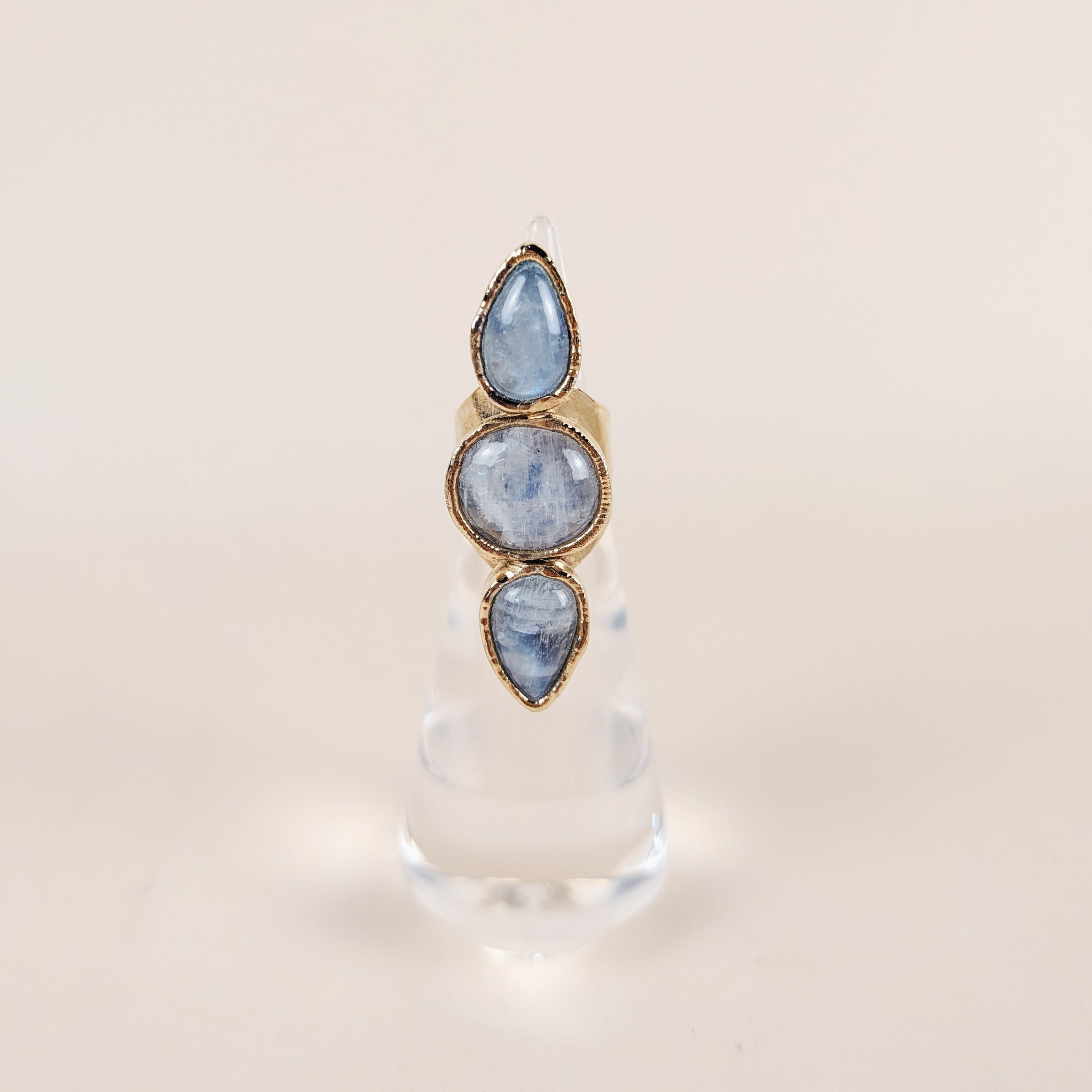 The Seraphina Ring | Rose Quartz + Moonstone + Kunzite