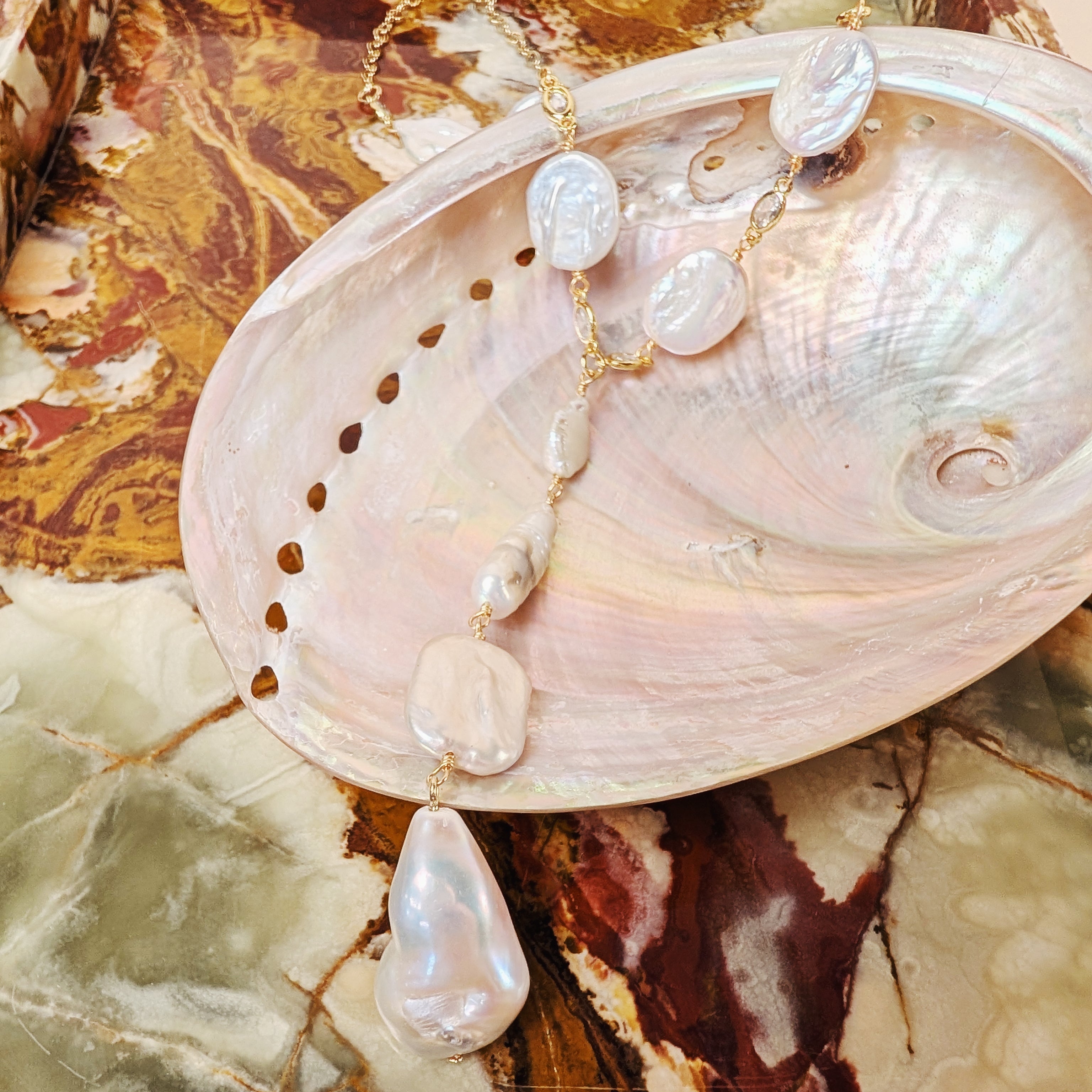 The Sylvie Necklace | Pearl
