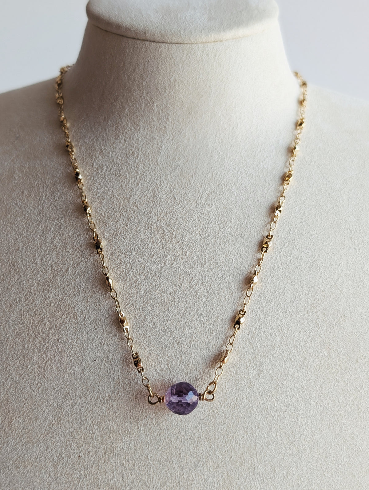 The Davenport Necklace | Natural Gemstone + Gold Chain