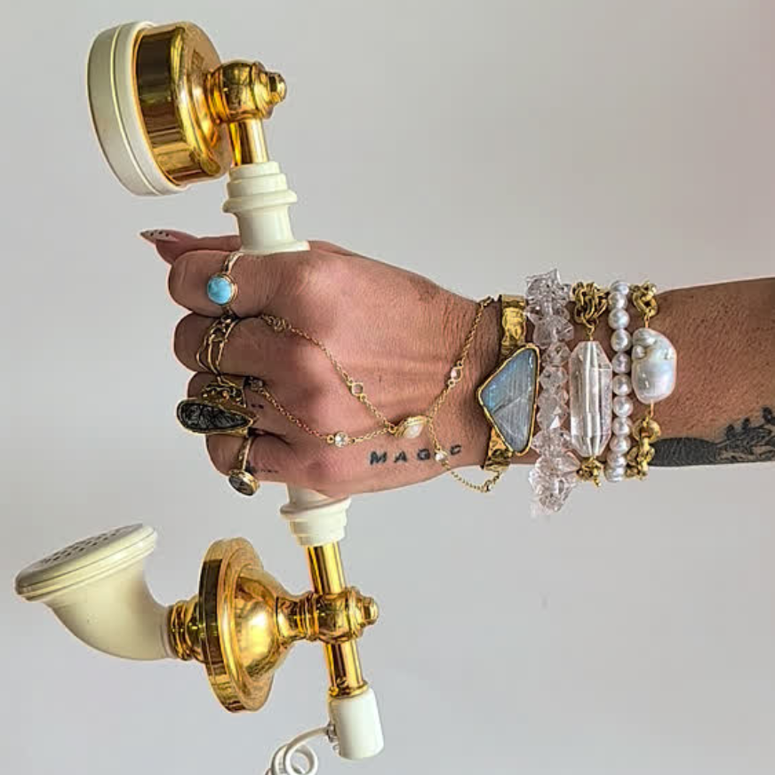 The Relic Bracelet | Clear Quartz + Pearl