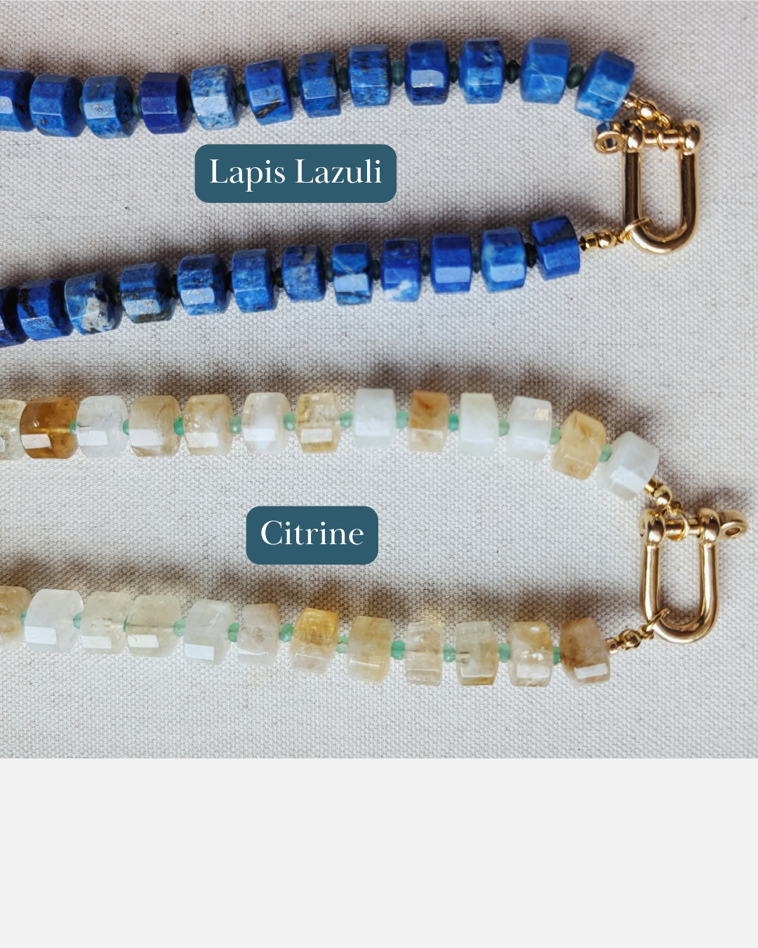 The Winslow Necklace | Lapis + Citrine