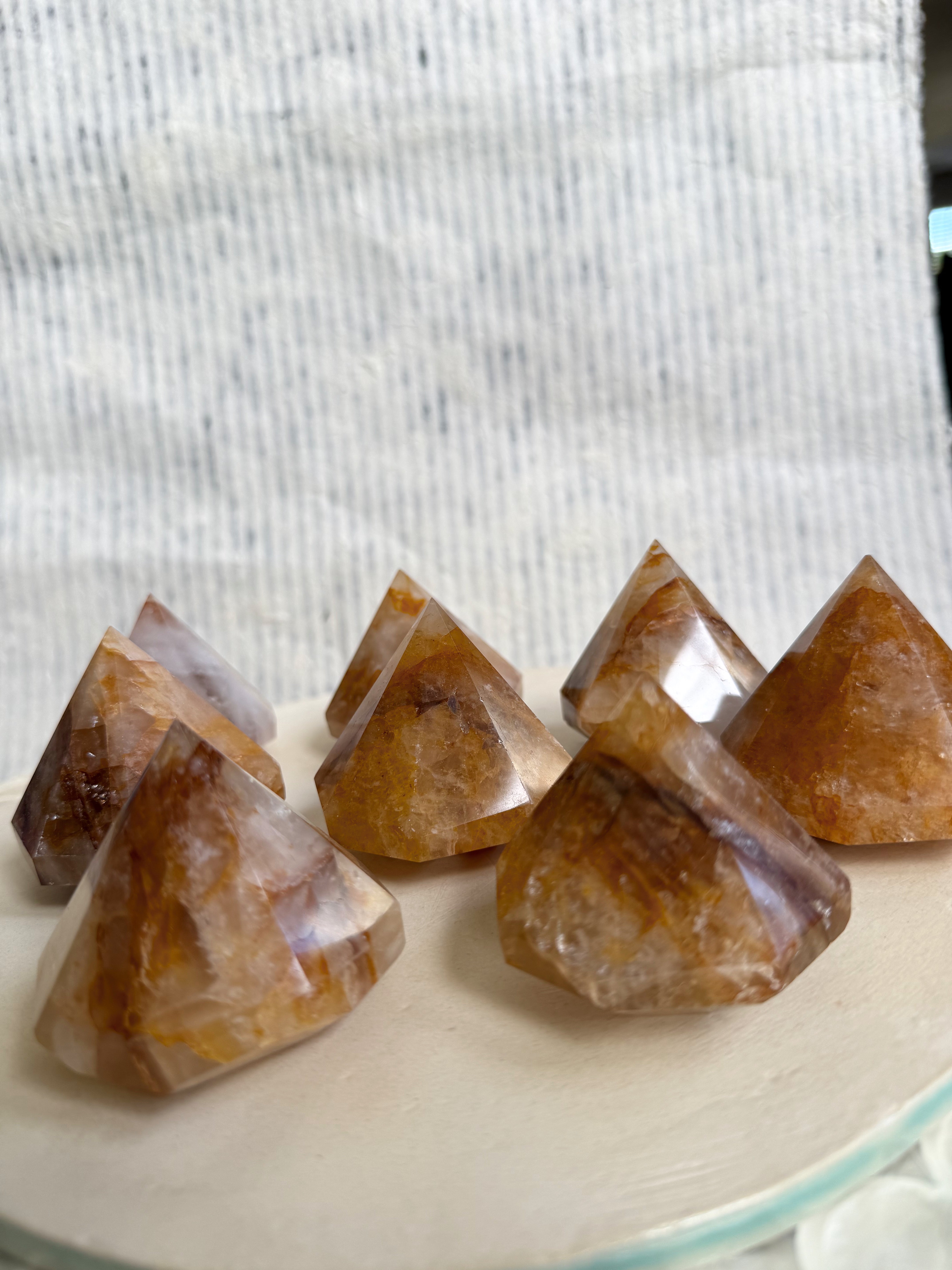 Large Golden Healer Diamond Crystal | High-Vibration Quartz for Energy Alignment & Healing | Home Decor Stone