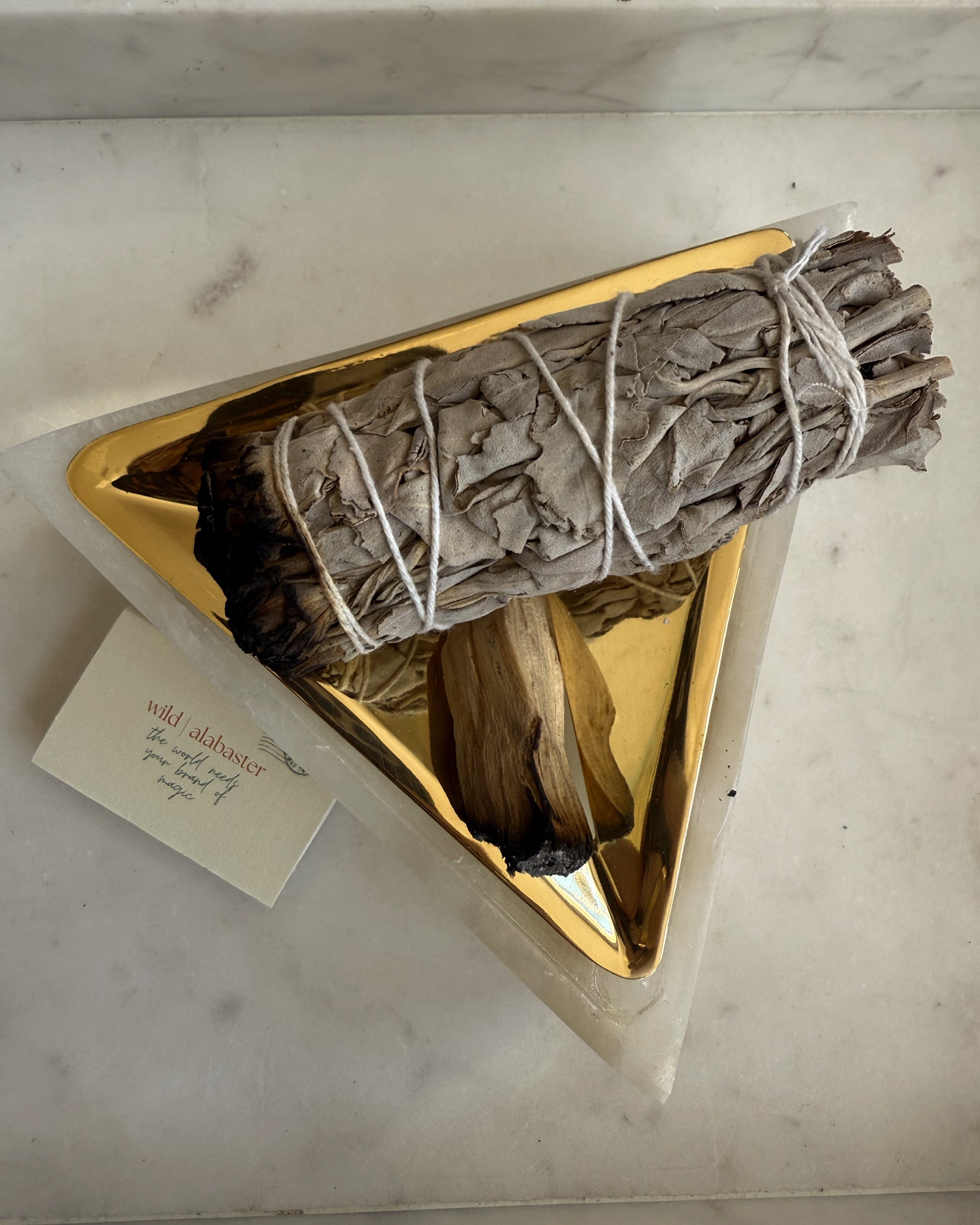Alabaster Starfall Palo Santo Holders