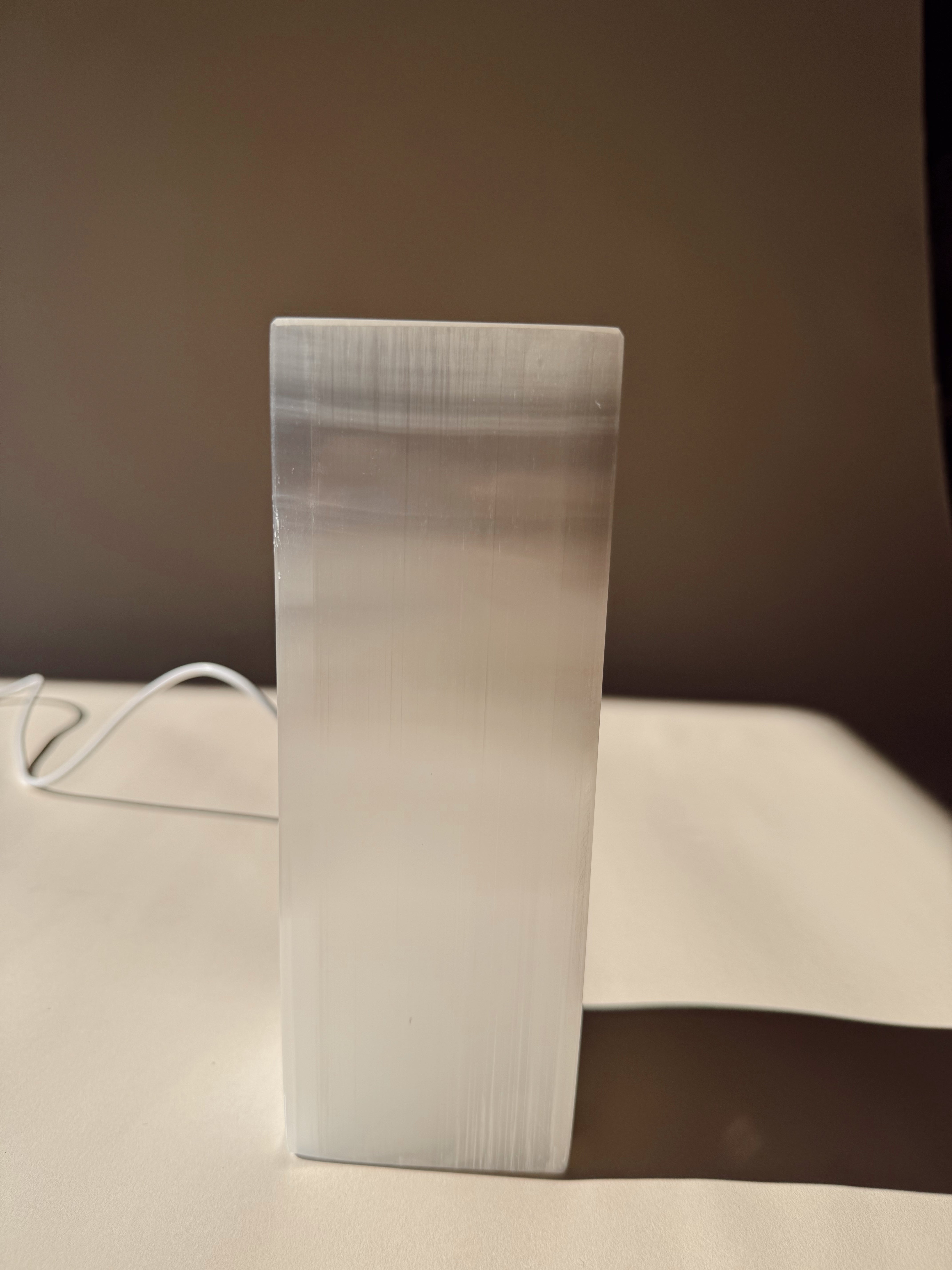 Polished Selenite USB Lamp