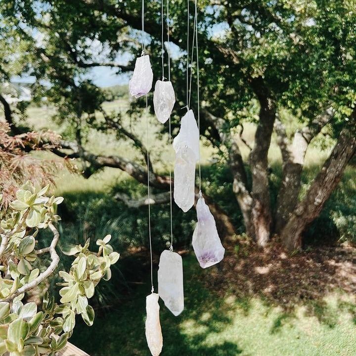 Intuitively Chosen Crystal Wind Chime Wild Alabaster