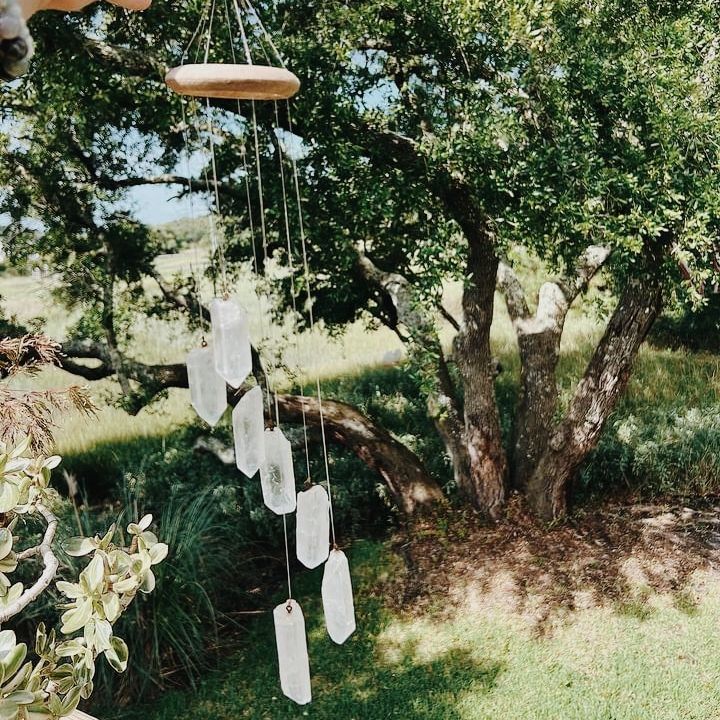 Intuitively Chosen Crystal Wind Chime Wild Alabaster