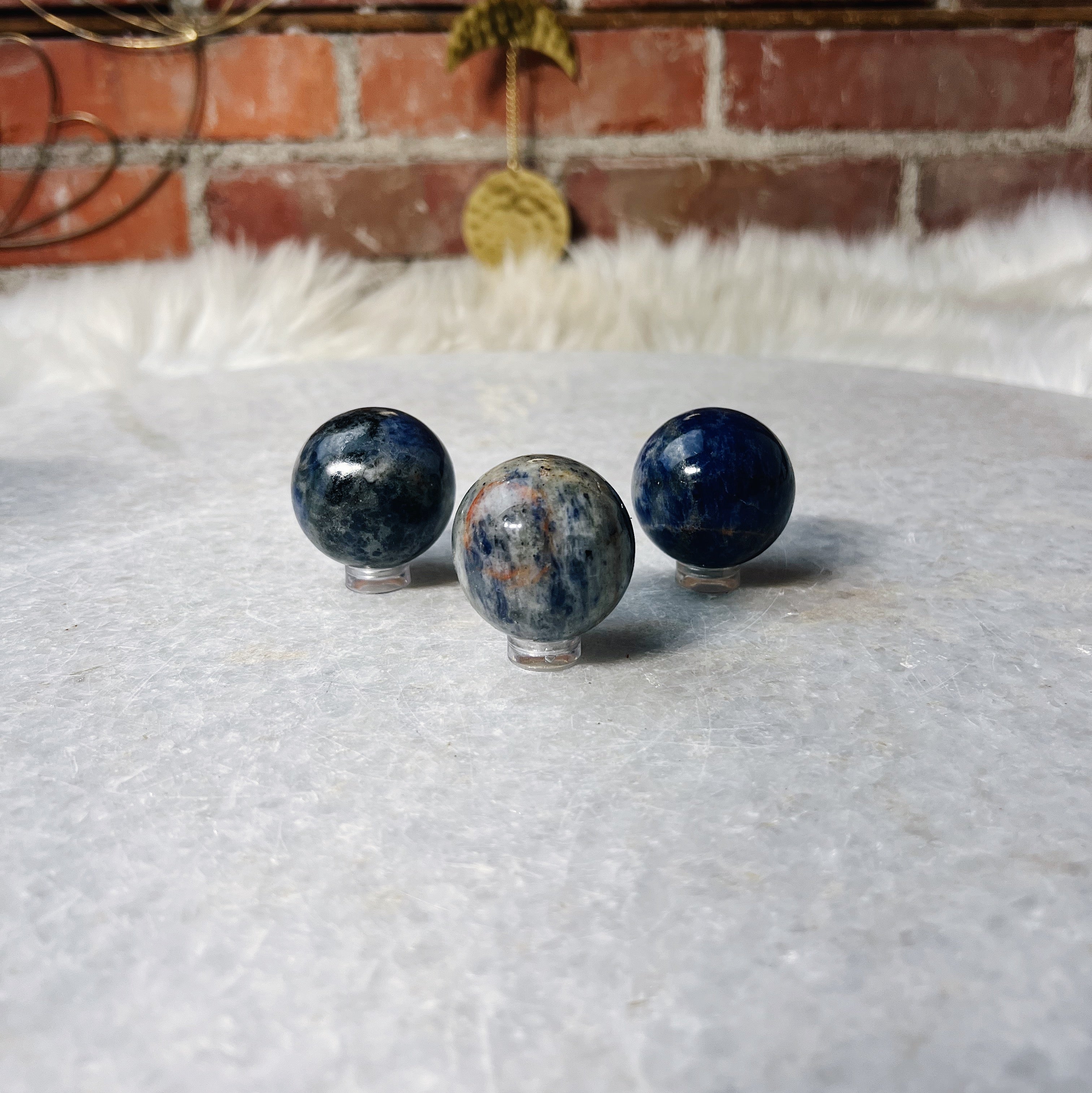 Intuitively Chosen Sodalite Sphere Wild Alabaster