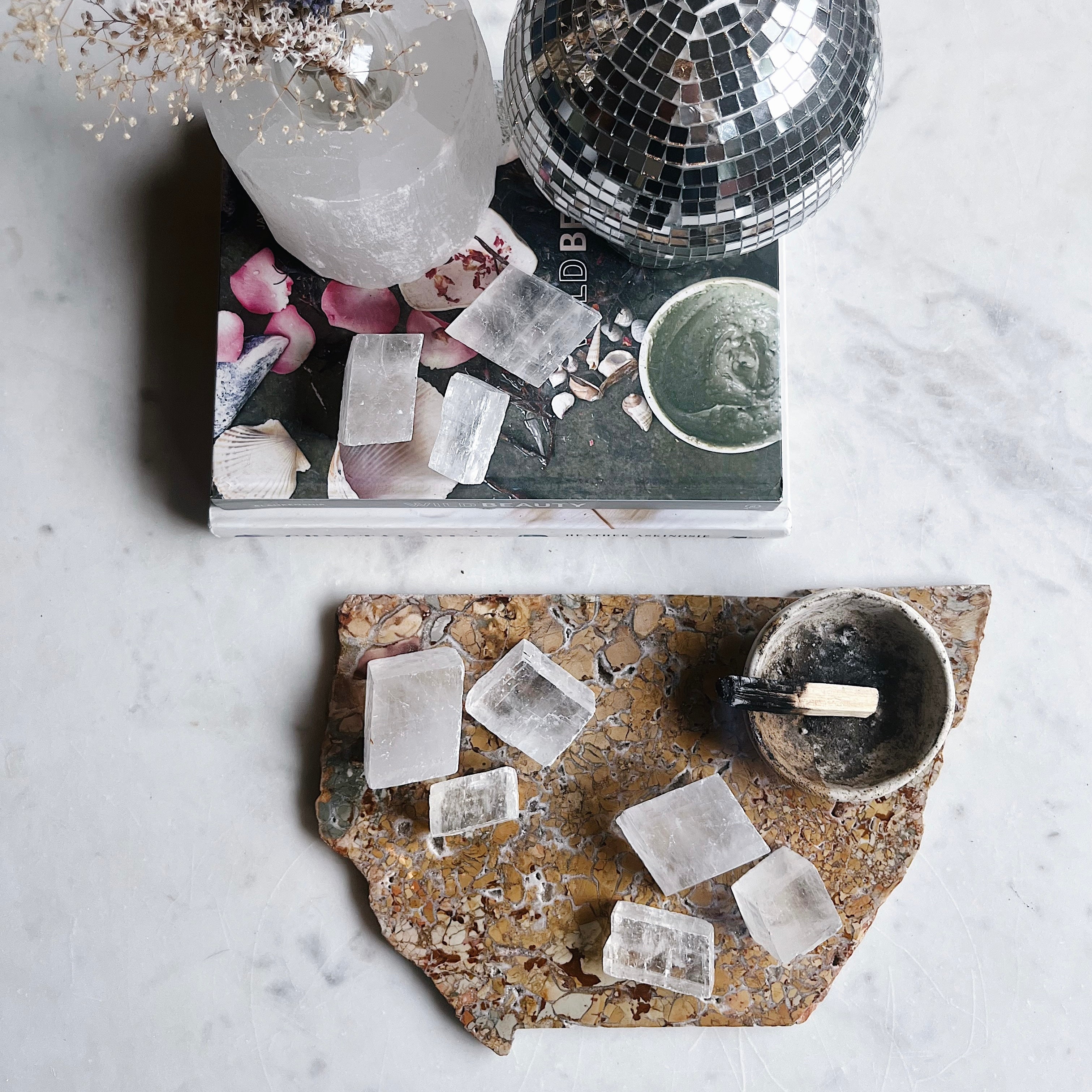 Optical Calcite Cubes Wild Alabaster