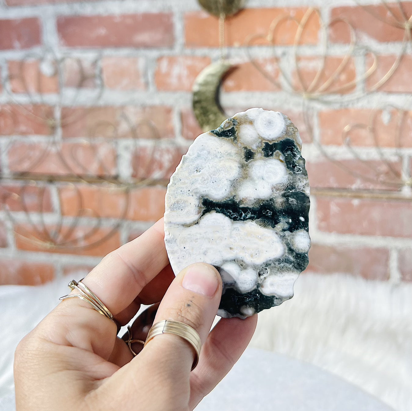Intuitively Chosen Ocean Jasper Slab Wild Alabaster
