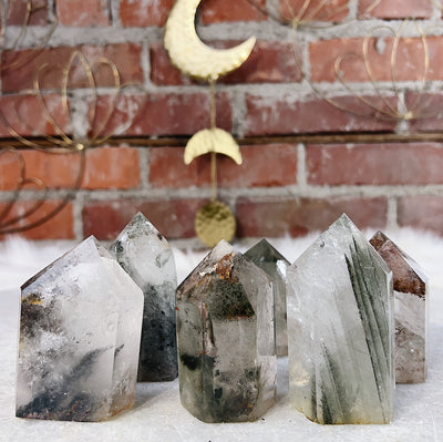 Intuitively Chosen Garden Quartz Tower Wild Alabaster