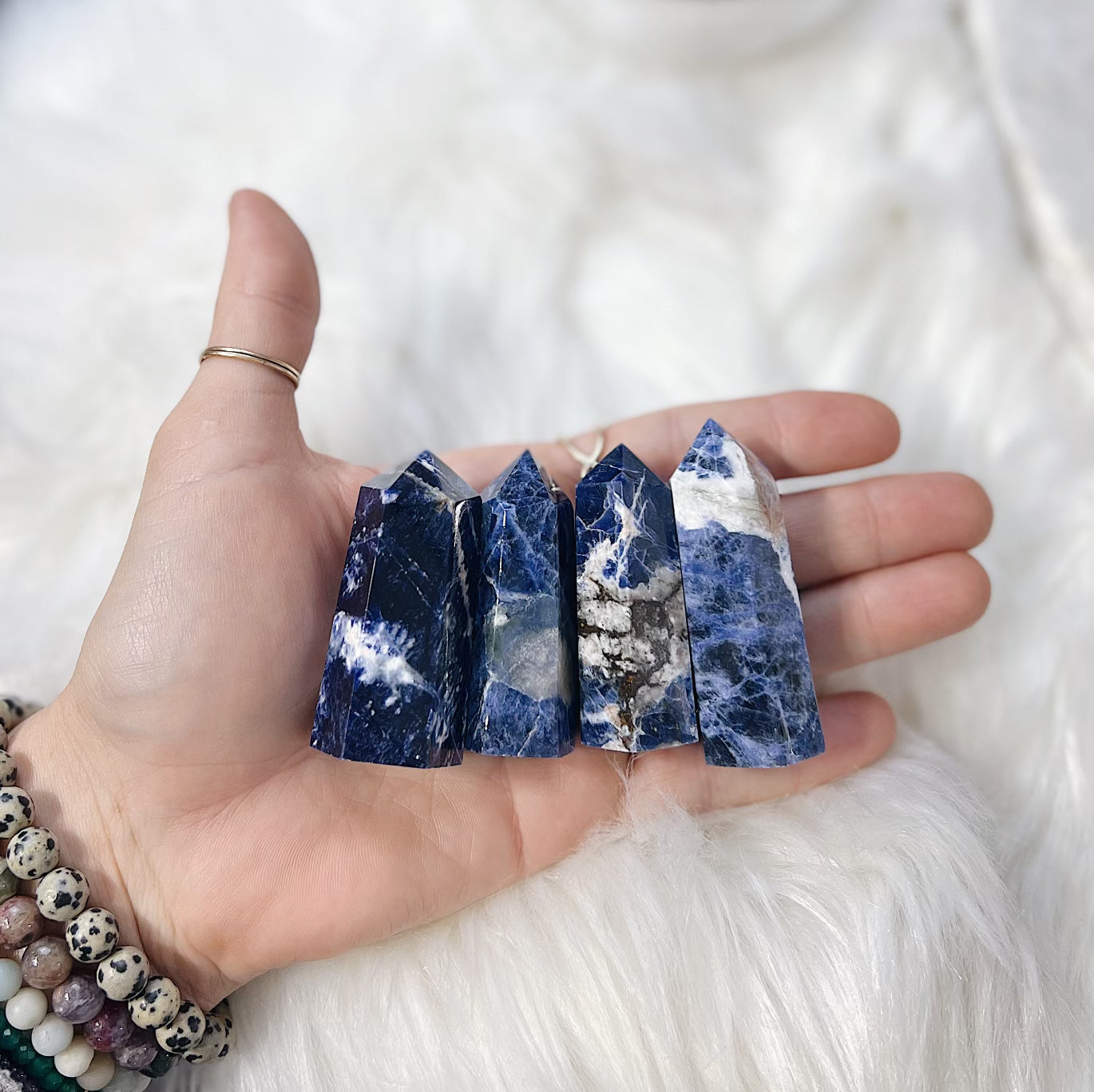 Intuitively Chosen Sodalite Small Tower Wild Alabaster