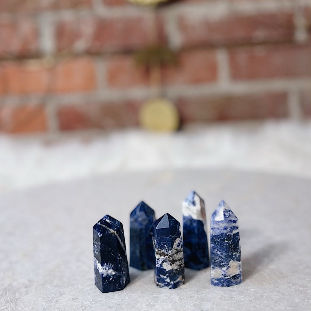 Intuitively Chosen Sodalite Small Tower Wild Alabaster